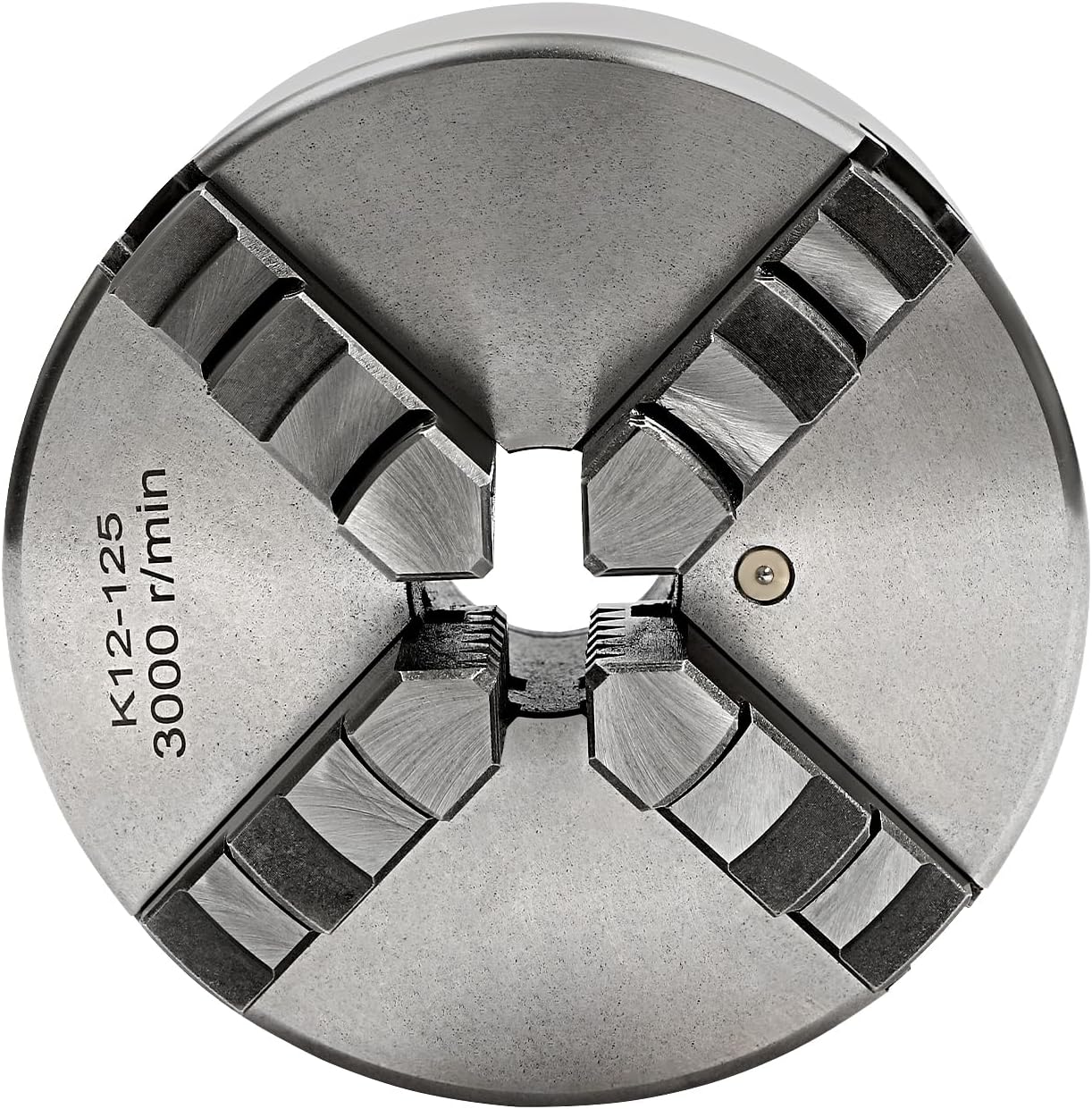 4-backen-futter – Drehspannfutter – Selbstzentrierendes 125-mm-4-backen-futter – Maximale Drehzahl: 3000 U/min – Für Drehmaschinen, Schleifmaschinen, Fräsmaschinen Usw.