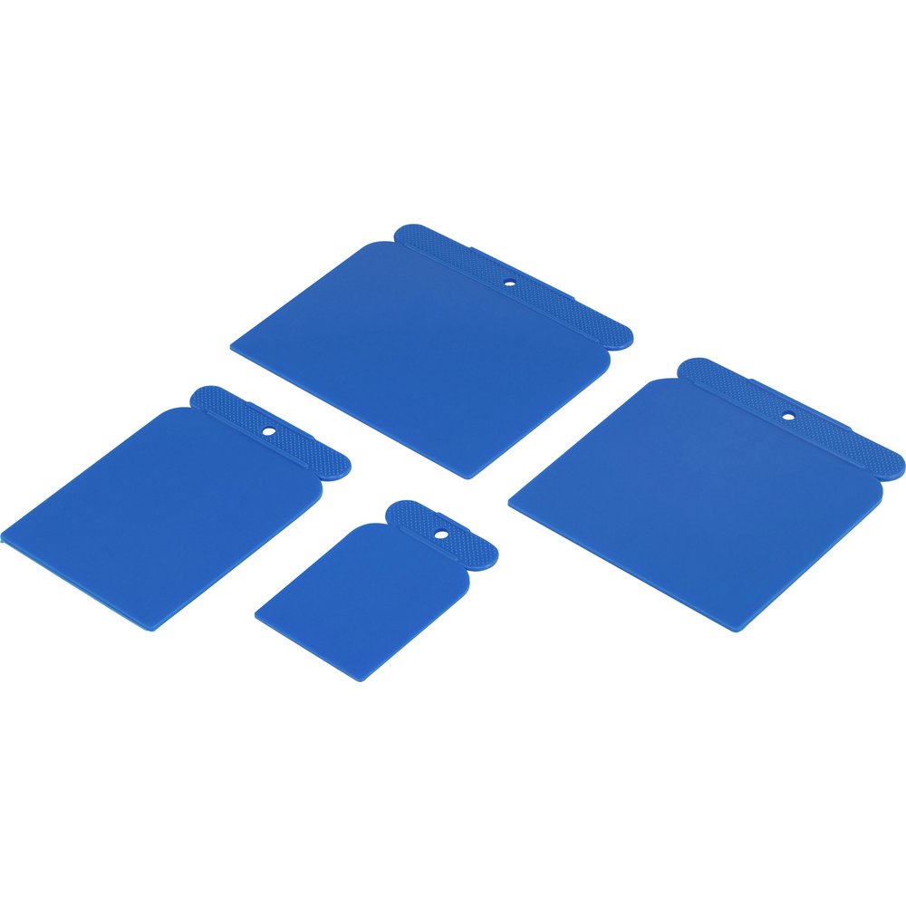 BT-1882846 Blaue Kunststoff Wandschaber 4tlg. - Basetech