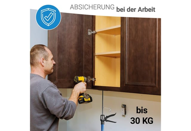 2x Schnellspannstütze Deckenstütze Einhandstütze Montagestütze 115-290 cm (1 Paar) - Bituxx