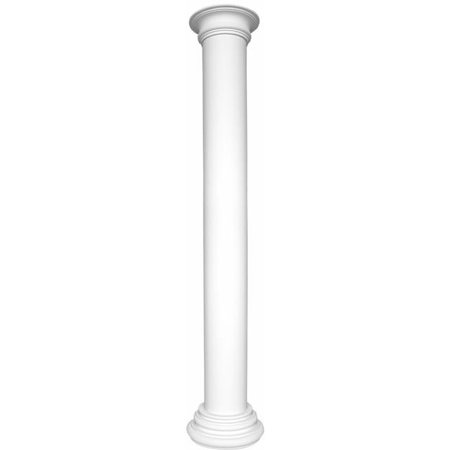 Hexim Perfect - Säulen und Halbsäulen rund glatt Stuck Auswahl 240mm N3224: Rund, Komplettset 1