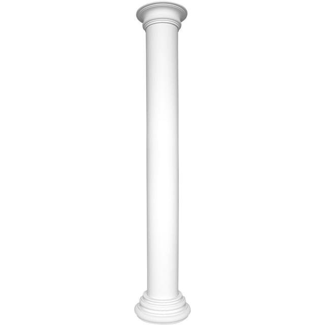 Hexim Perfect - Säulen und Halbsäulen rund glatt Stuck Auswahl 240mm N3224: Rund, Basis