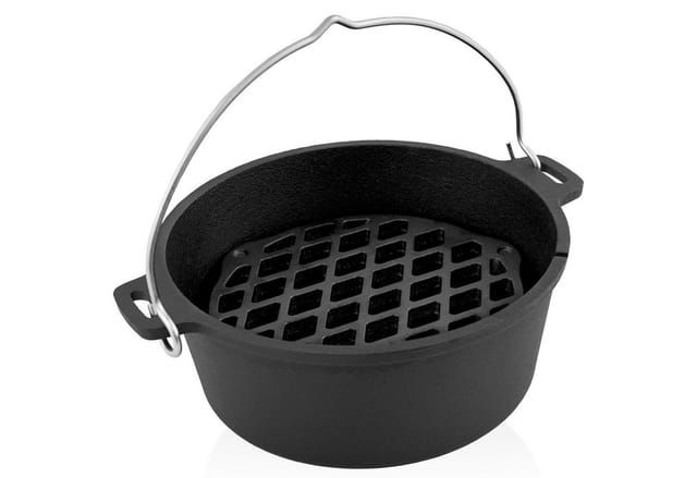 Gusseisen Stapelrost ø 30 cm, Einsatz für 12 qt Dutch Oven, Dutch Oven Erhöhung - Bbq-toro