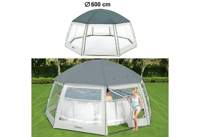 Bestway Transparenter Schutzdome für runde Schwimmbecken