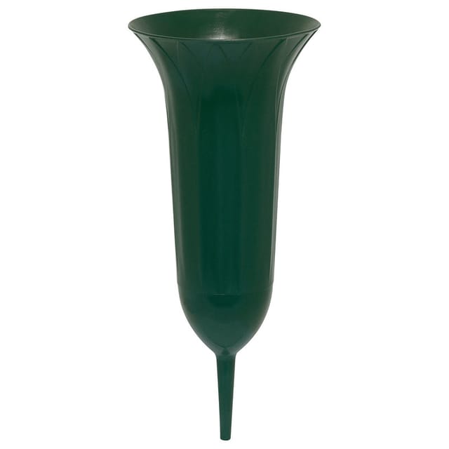 Grabvase ø 11,5 cm dunkelgrün Kunststofftöpfe - Geli