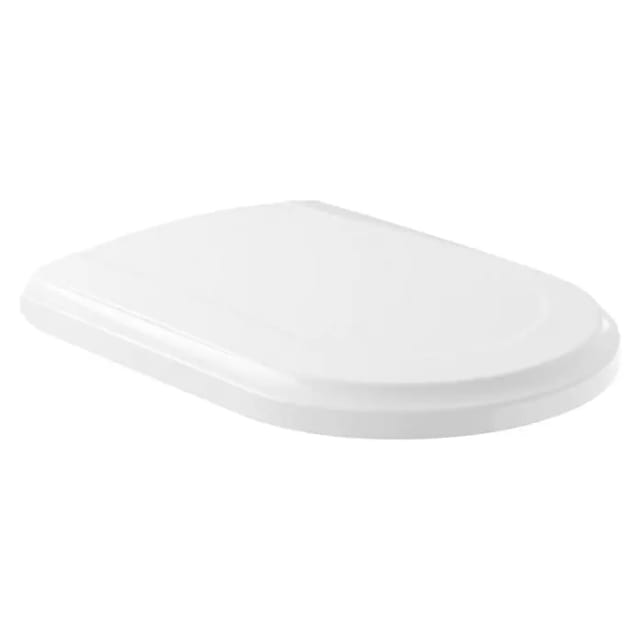 Villeroy & Boch Hommage WC-Sitz, oval, Scharniere Edelmessing,