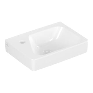 Villeroy&boch - Architectura - Handwaschbecken, 36x27 cm, mit Überlauf, Hahnloch links, Alpinweiß 43853601