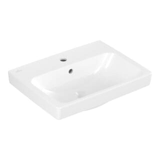 Villeroy & Boch Architectura - Waschtisch 55x42 cm, mit Überlauf, Hahnloch, Alpinweiß 4A875501