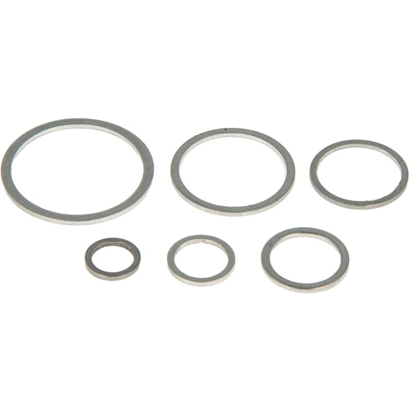 Tecuro - Aluminium - Flachdichtung, Dichring, für Ölinstallation - 10 x 14 x 1,5 mm - 1/8 Zoll - dn 6