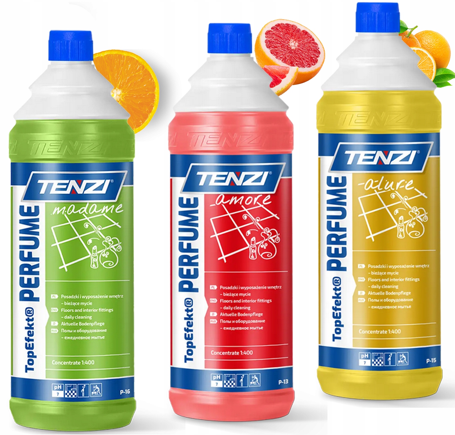 Set Mit 3 X Liquid Tenzi Top Effect Parfums Alure + Amore + Madame