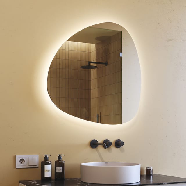 Irregular, Asymetrical Mirror LED 74x74cm, JAJ221, Cold White 6000K