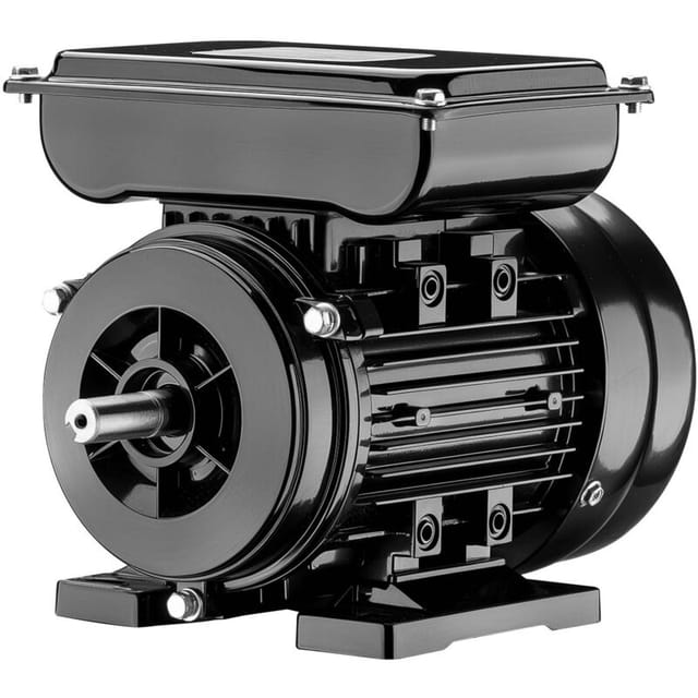 Wiltec - Elektromotor 1-phasig, Elektro Motor 4-polig 0,55 kW, Einphasen Wechselstrommotor 1400 U/min, Induktionsmotor Aluminium, kompakter Motor