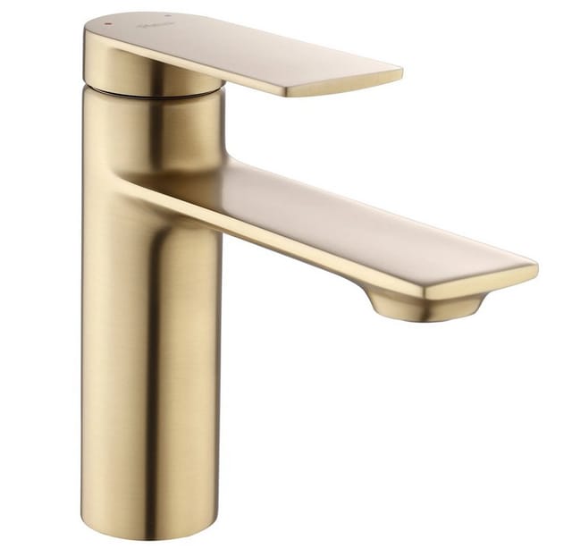 REA - waschbeckenarmatur MY1902-2GG storm low brush gold
