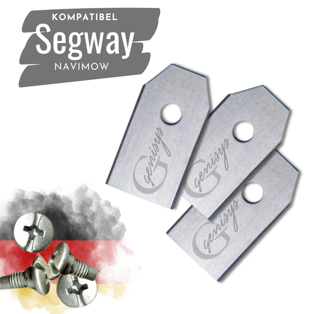 Ersatz Messer kompatibel mit Segway NaviMow Klingen - LongLife - 1-Loch bruchsicher [din en 50636 geprüft] Stück 18 - Genisys