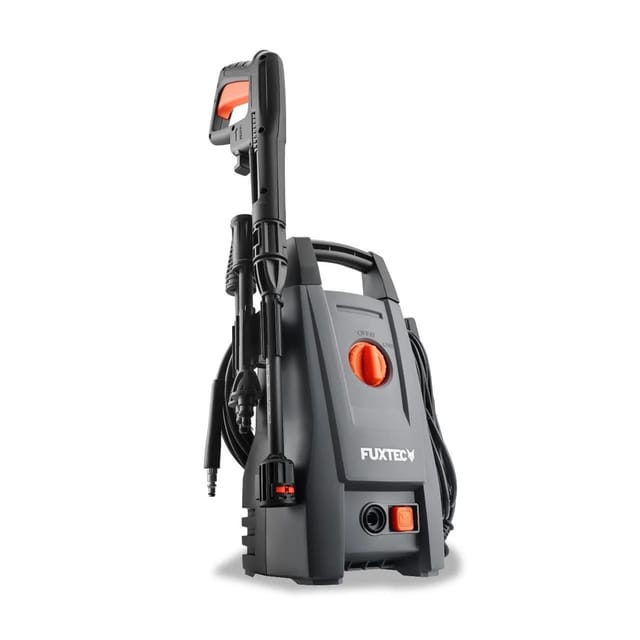 FUXTEC Hochdruckreiniger FX-HDR1400, Flächenreiniger mit 110bar Arbeitsdruck, Fördermenge 390 l/h,1400W, 5 m Hochdruckschlauch & -Pistole, inkl.