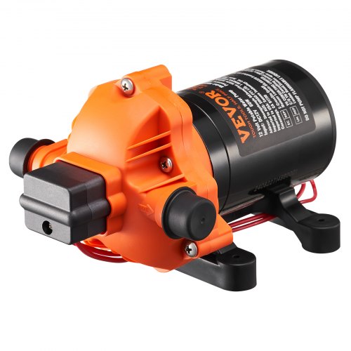 12-v-membranpumpe,durchflussrate Von 1,8 Gpm (6,81 L/min),ausgestattet Mit 3-kammer-design,12-volt-gleichstrombetrieb Mit Automatischem Druckschalter,druckbereich 40–100 Psi - Vevor