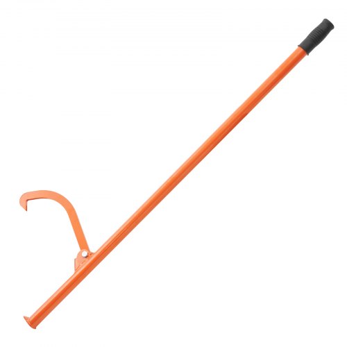 Vevor Fällheber, 1180 Mm, Robuster Stammheber Aus Stahl, Forsthaken, Holzheber Für Stämme Mit 81 Cm Durchmesser, Forstwerkzeug, Fällhilfe Mit Doppelfunktion Zum Rollen & Festklemmen Von Stämmen