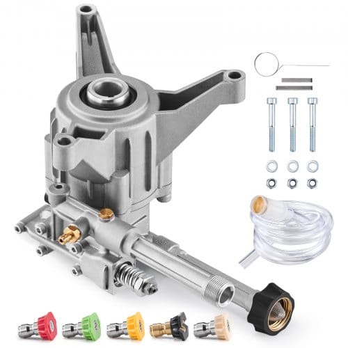 Hochdruckreinigerpumpe, 7/8 Zoll Welle Vertikal, 3100 Psi, 2,5 Gpm, Ersatz-hochdruckreinigerpumpen-set Mit 5 Düsen, Hardware Und Siphonrohr, Bis Zu 150 Stunden, Hochdruckreiniger Ersatzpumpe