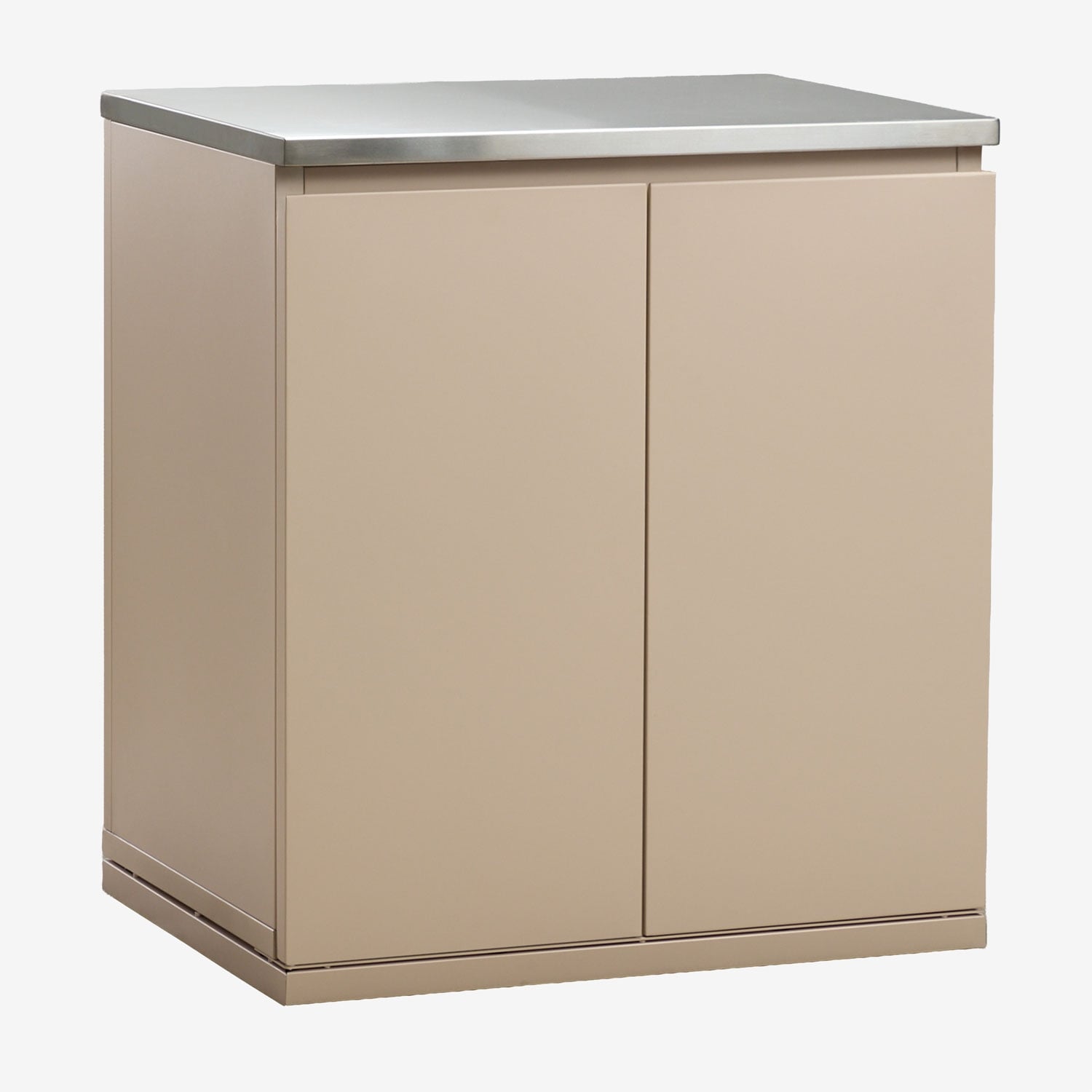 Sklum Modul Zur Aufbewahrung Für Modulare Außenküche Aus Rivana-stahl Beige Tapioca &x2194&xfe0e 80 Cm