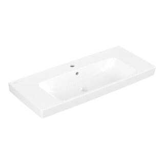 Villeroy&boch - Architectura - Waschtisch 100x45 cm, mit Überlauf, Hahnloch, Alpinweiß 4A87A501