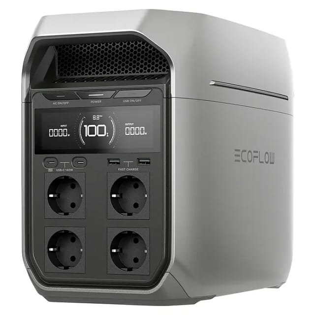 Ecoflow DELTA 3 Plus tragbare Energiestation grau