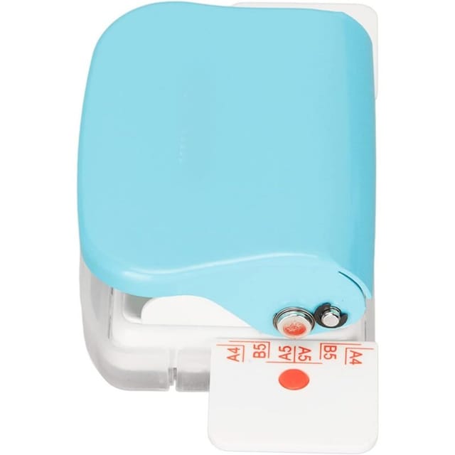 Mini-Bindemaschine, 6 Löcher, Cinch-Buchbindemaschine, 5-Blatt-Stanzer, für A4 30 Löcher, B5 26 Löcher, A5 20 Löcher, Flipchart-Innenseitenstanzer