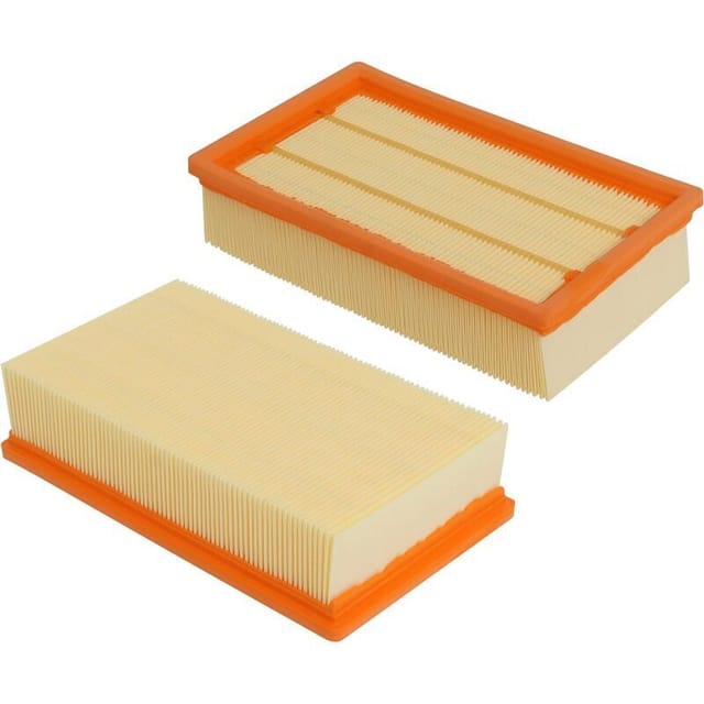 2er Set Flachfaltenfilter kompatibel mit Kärcher NT 25/1 Ap, NT 35/1 Ap, NT 35/1, NT 45/1, NT 55/1, NT 361, NT 561, NT 611 Tact, Te, M, eco für
