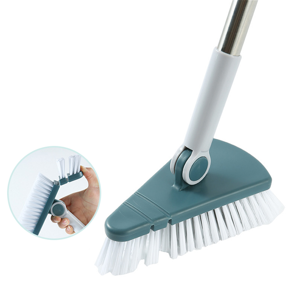 Flexible Eckbürste Mit Langem Griff Und Abnehmbarem Dreieck Zur Reinigung Von Treppen, Wänden, Badezimmern Und Küchen.