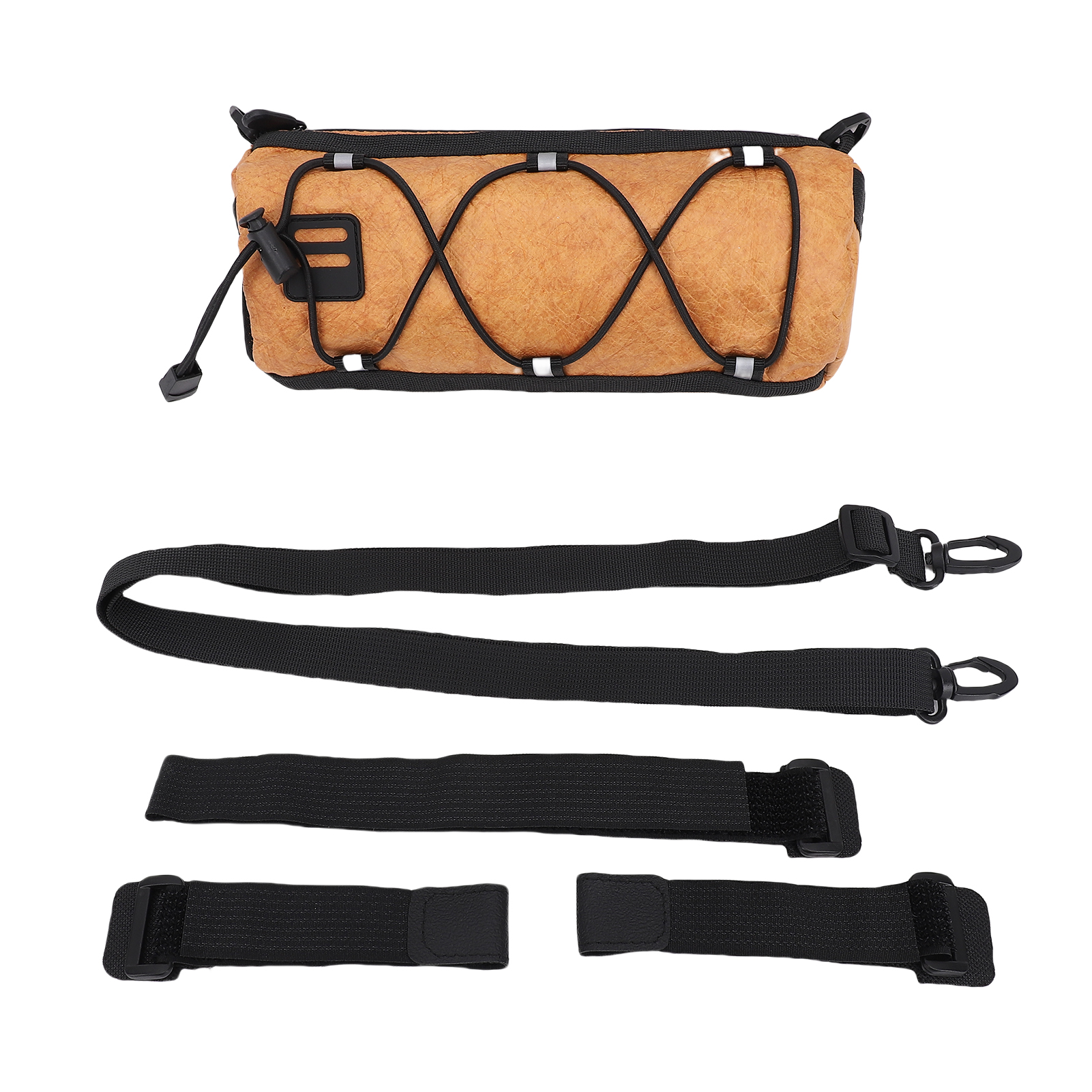 Große Fahrradlenkertasche, Aufbewahrung Für Das Vorderrohr, Fahrradzubehör, Braune Farbe.