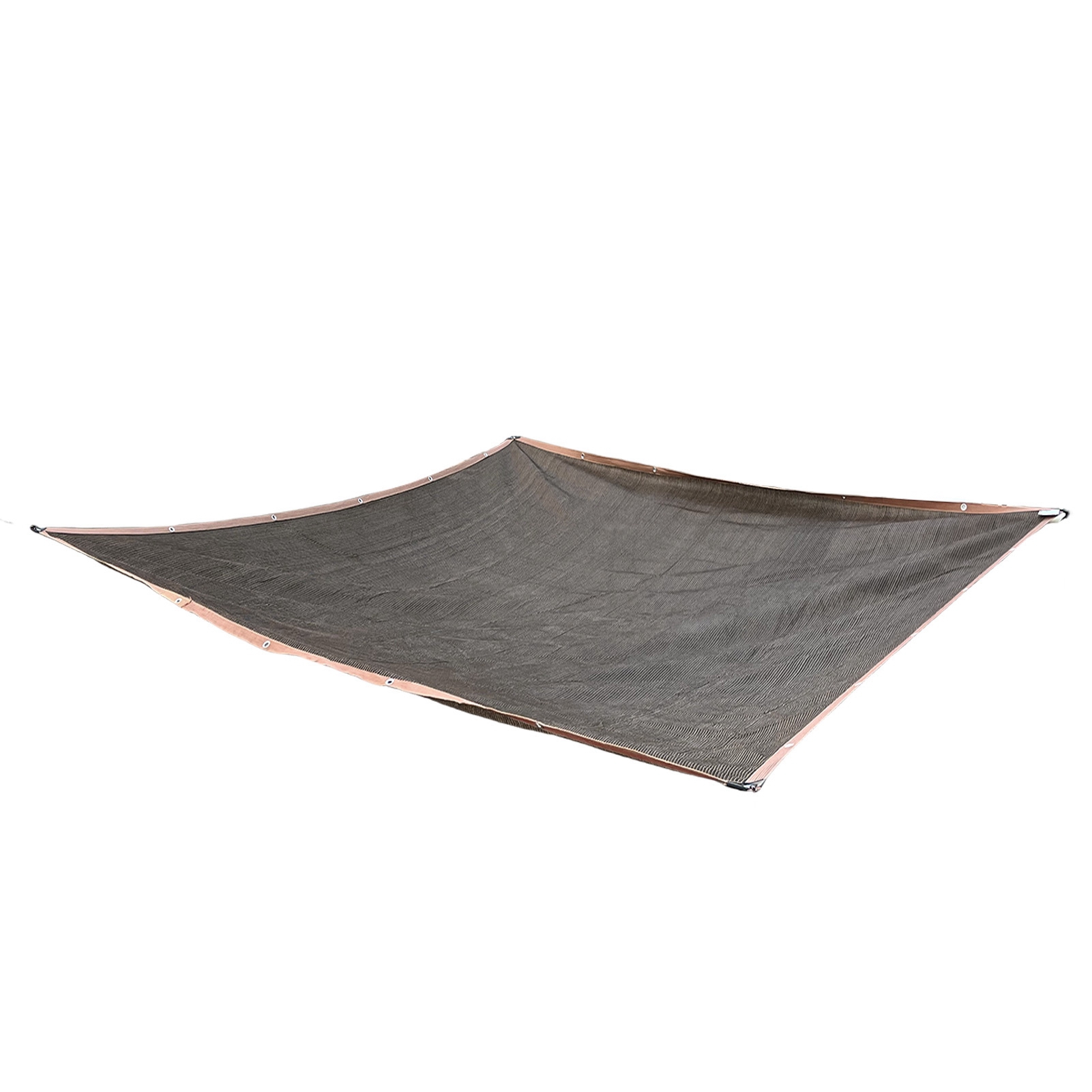 Polyethylen-markise Mit 4 Seilen Für Garten, Terrasse Oder Balkon, Braun, 3 X 4 M / 9,84 X 13,12 Ft