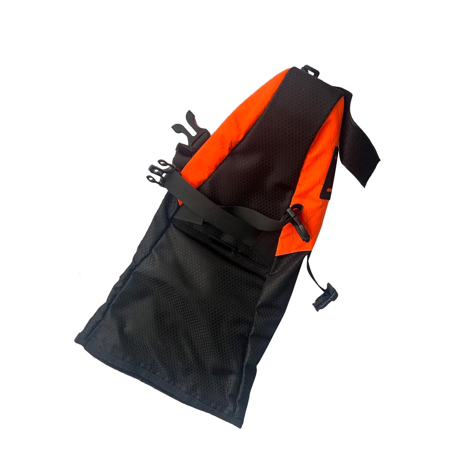 Große Fahrradsatteltasche (5,8 L), Ideal Für Mountainbikes Und Rennräder, Für Lange Touren, Farbe: Orange.