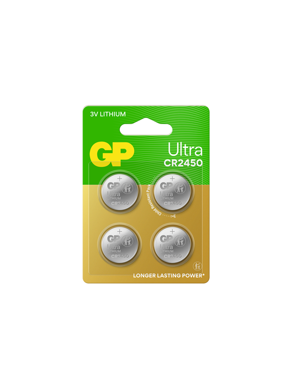GP - Knopfzelle cr 2450 3 v 4 St. 540 mAh Lithium Ultra