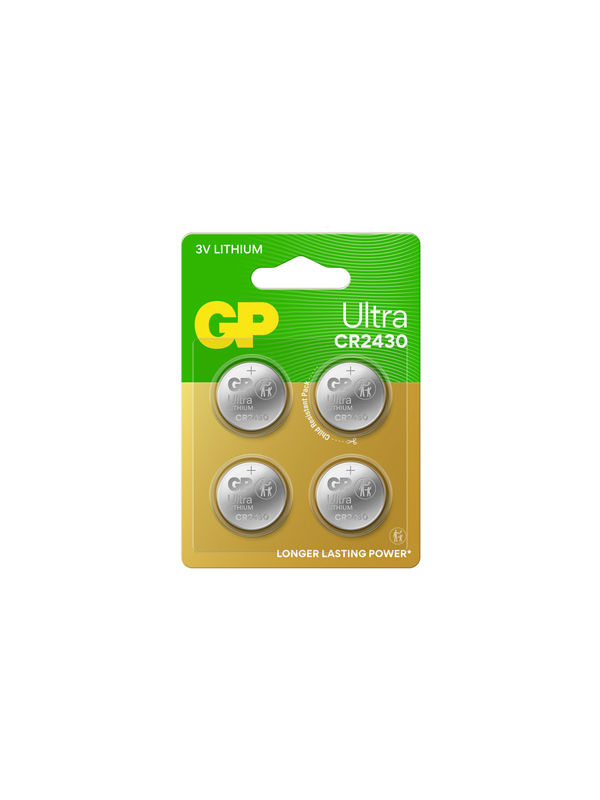 GP Knopfzelle CR 2430 3 V 4 St. 275 mAh Lithium Ultra