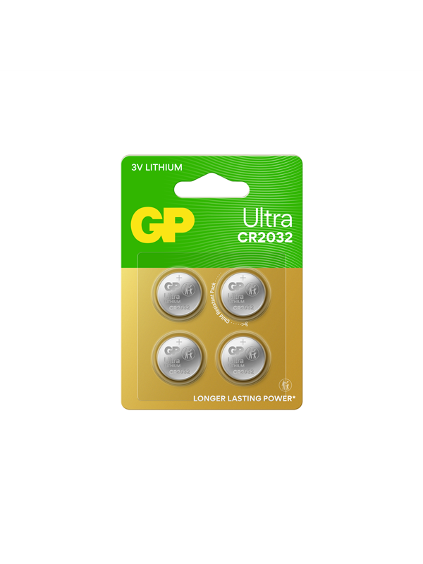 GP - Knopfzelle cr 2032 3 v 4 St. 220 mAh Lithium Ultra