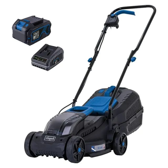 Rasenmaeher 20V 32cm 1 akkus 4.0Ah + Ladegeraet ixes Scheppach bc-mp320-x