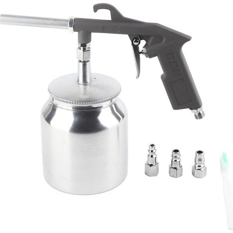 Ej.life Kompressor-sandstrahlpistole, 750-cm³-saugbecher-sandstrahlpistolen-werkzeugset Zum Sprühen, Reinigen, Glasgravieren Und Für Heimwerkerprojekte