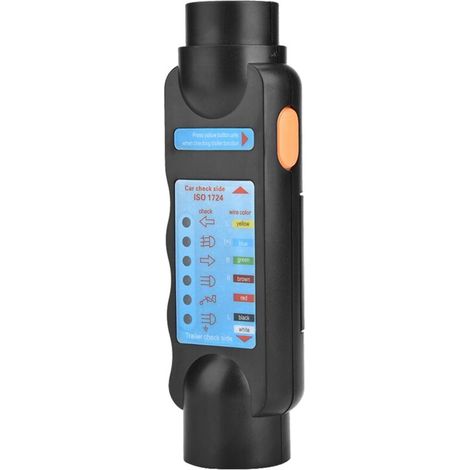 Ej.life 7-pin-anhängerprüfer, 12v-anhängerbeleuchtungstester, Diagnosegerät Für Stromkreise, Für Wohnwagen, Wohnmobile, Pkw