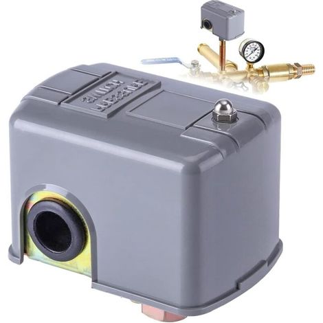 Ej.life – Wasserpumpen-druckschalter 40–60 Psi – Einstellbar 110–230 V – Zg1/4"-gewinde – Druckbereich 0,8–5,0 Bar – Kompatibel Mit Selbstansaugenden Pumpen