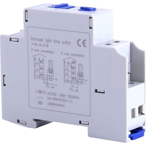 Ej.life – Elektronischer Zeitschalter, 16 A, 220–240 V Wechselstrom – Programmierbar Bis Zu 20 Minuten – Für Treppenhausbeleuchtung Und Werbebeleuchtung