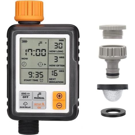 Automatischer Bewässerungscomputer Von Johgee, Tropfbewässerungs-timer, Wasserdicht Und Für Den Außenbereich Geeignet, Mehrere Modi, 3-zoll-lcd-display, Bewässerung Für Garten, Landwirtschaft, Rasen U