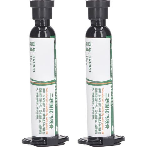 2 Stück Isolierende, Uv-härtende Lötstoppmaske Für Leiterplatten, Multifunktionale, Lötbeständige Tinte (milchweiß)