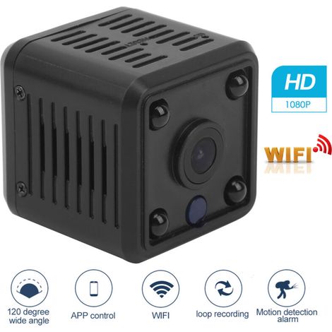 Mini-wlan-kamera Mit 1080p-hd-auflösung, Infrarot-nachtsicht, Wiederaufladbarem Kabellosem Videomonitor