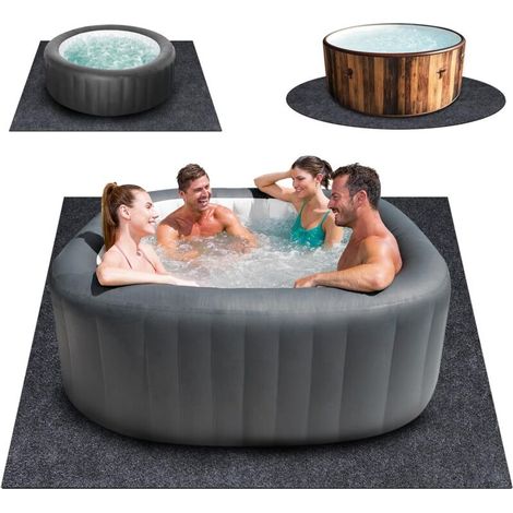 Aiperq – Bodenmatte Für Aufstellpools 183 Cm – Robustes Und Langlebiges Geotextil – Durchstoß- Und Reißfest – Einfache Verlegung