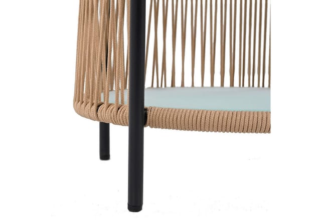 Estexo - Balkonset Gartenset Bistro Set Gartenmöbel Set Outdoor Rope Sitzgruppe Beige