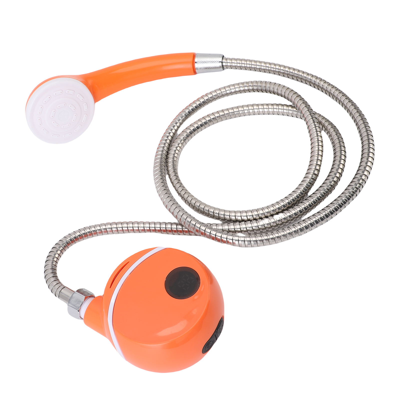 Tragbare Campingdusche Mit Wiederaufladbarem 2200-mah-pumpensystem Und Duschkopf, Ideal Zum Wandern, Reisen, Autowaschen Und Baden Von Haustieren.