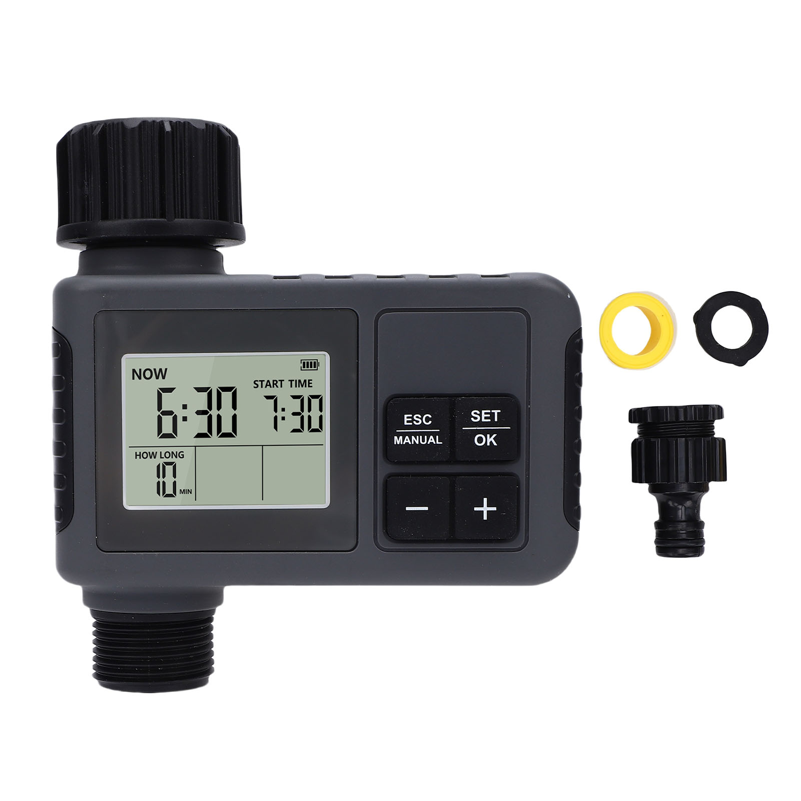 Automatischer Bewässerungstimer, 7,25–116 Psi, Mit Lcd-display. Intelligenter Bewässerungscontroller Mit Regengesteuerter Bewässerung Für Garten, Rasen Und Terrasse.