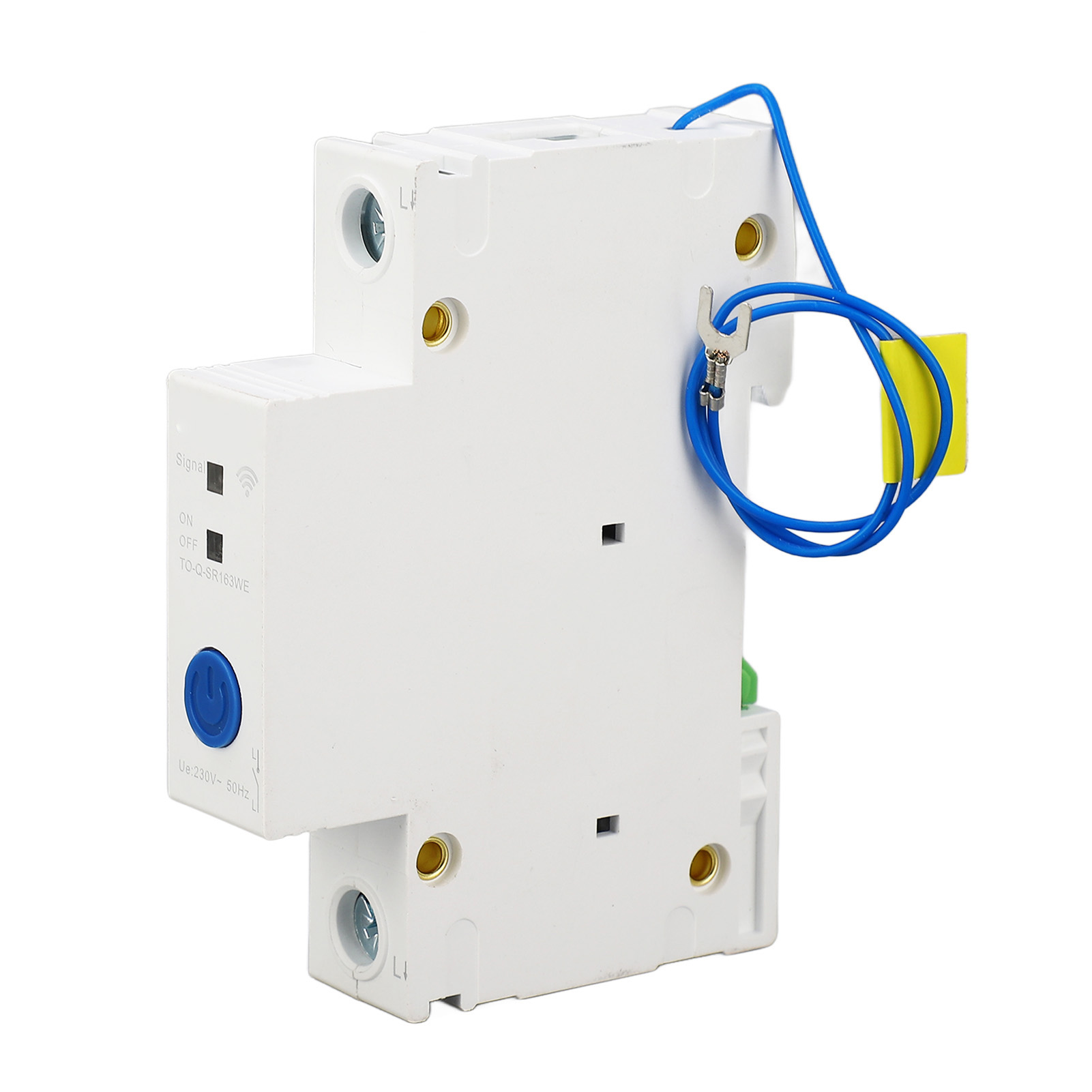 Einphasiger 230-v-leistungsschalter Mit Fernsteuerung Über Anwendung, Din-schienenmontage, Pa66 Smart-schalter, 2,4-ghz-wi-fi.