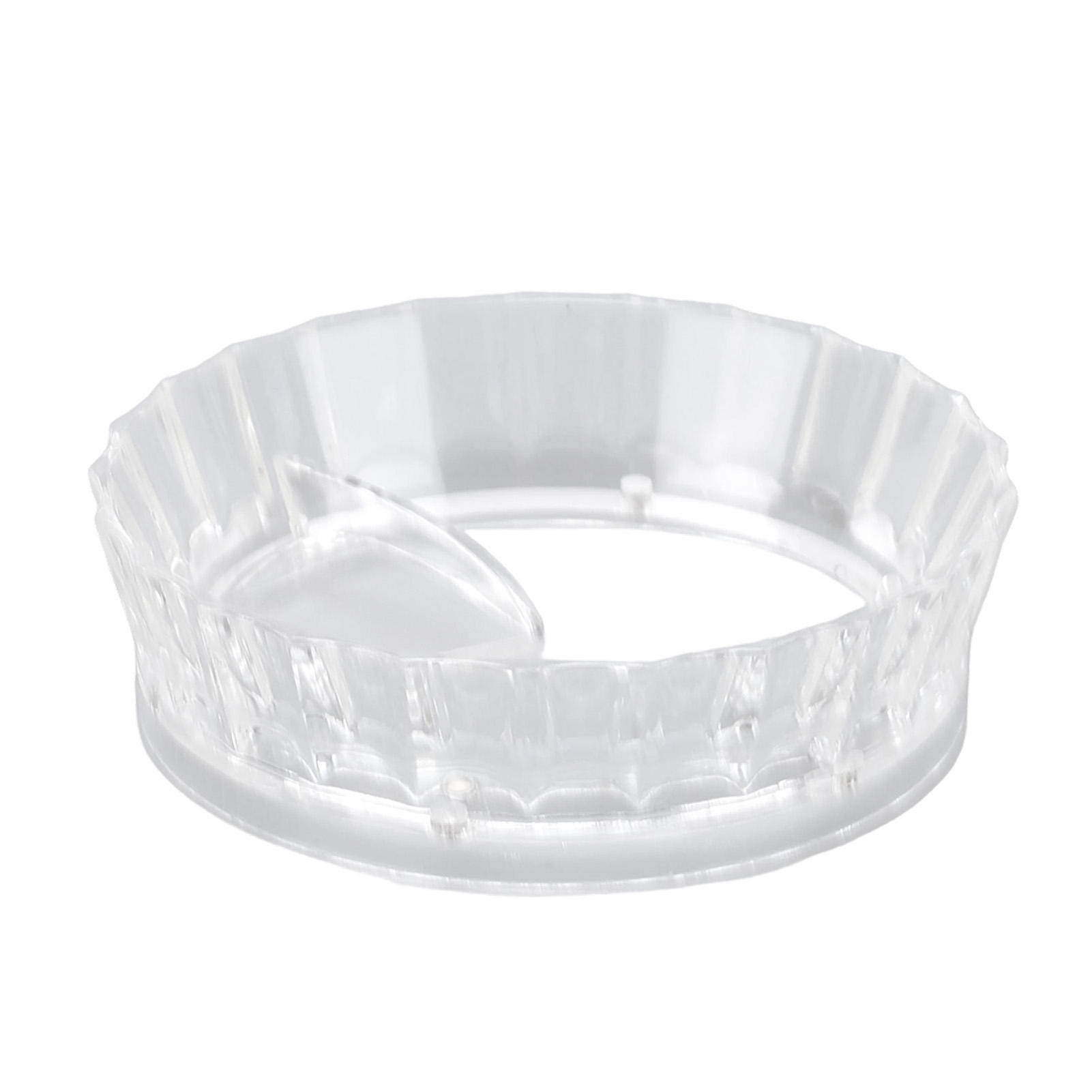 Transparenter Messring Aus Kunststoff Für Kaffeemaschinen, Messtrichter Für Kaffeemaschinen Mit Einem Oder Zwei Ventilen Von 58 Mm.