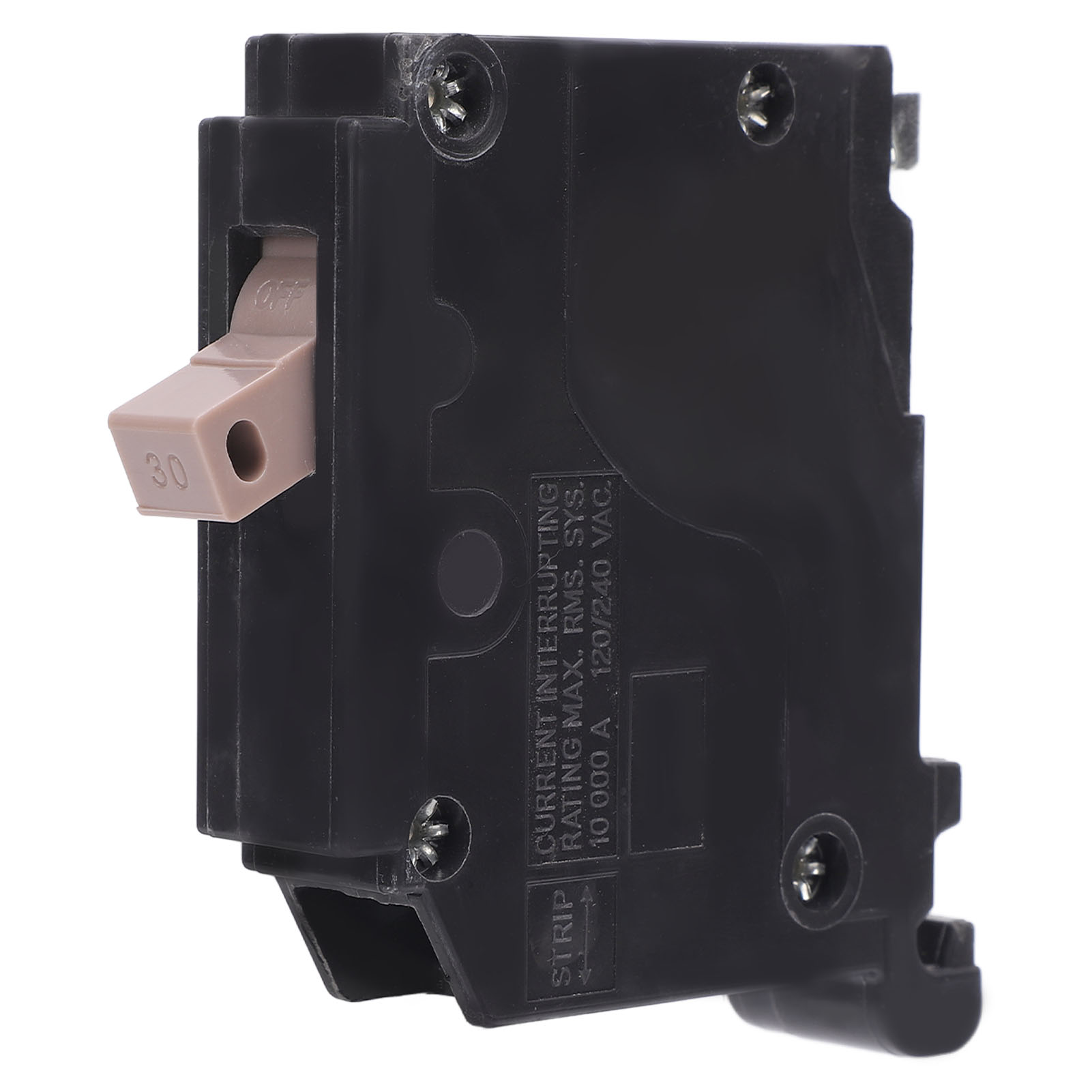 3/4-zoll-steck-leistungsschalter, Formgehäuse, 1-polig, 30 A, 10 Kaic, 120-240 V Ac, Mit Thermomagnetischem Schutz.
