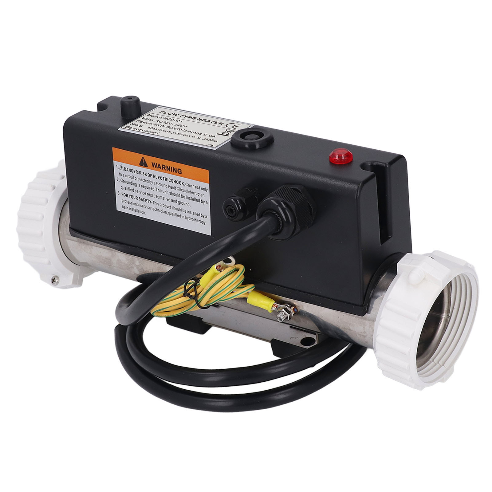 Elektrische Heizung Für Schwimmbäder, Whirlpools Und Badewannen. Wasserthermostat Mit Temperaturregelung. Selbstheizfunktion Für Whirlpools, Badewannen Und Schwimmbäder. Fester Stromanschluss. 2 Kw.