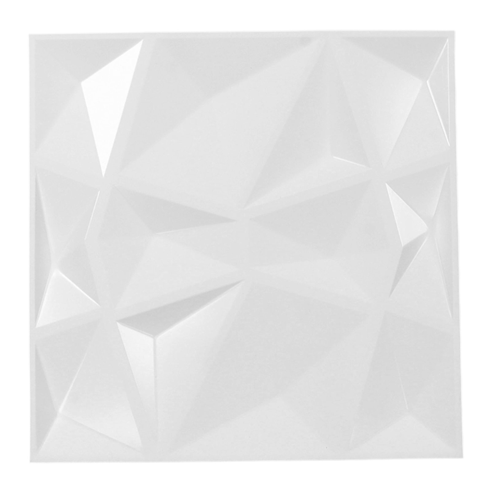3d-pvc-wandpaneel, 12 Stück, 50 Cm (19,7 Zoll), Strukturierte Dekoration Für Die Inneneinrichtung, Weiß.